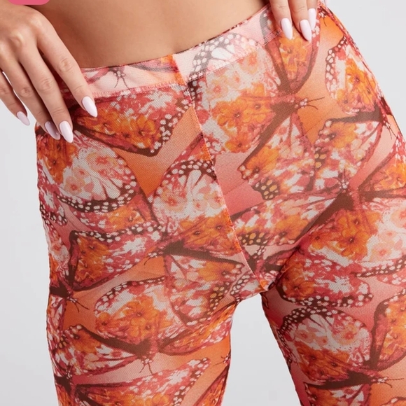 Windsor Orange Flare Pants Retro Boot Cut - Picture 2 of 7